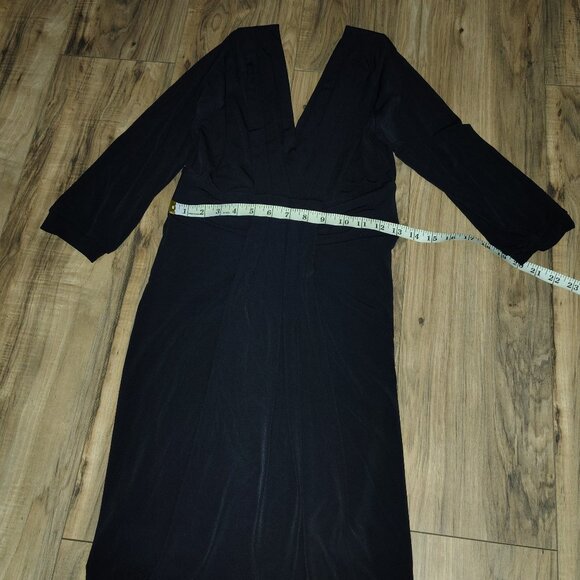 Rachael G. Black Summer Dress with 3/4 Sleeves, Size M and L - Picture 11 of 12